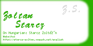 zoltan starcz business card